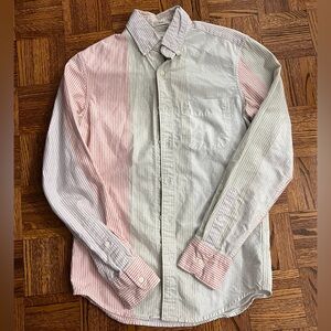 J. Crew Multi Colored Striped Button Down Oxford